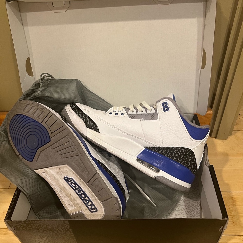 Air Jordan 3 Retro White/Racer Blue